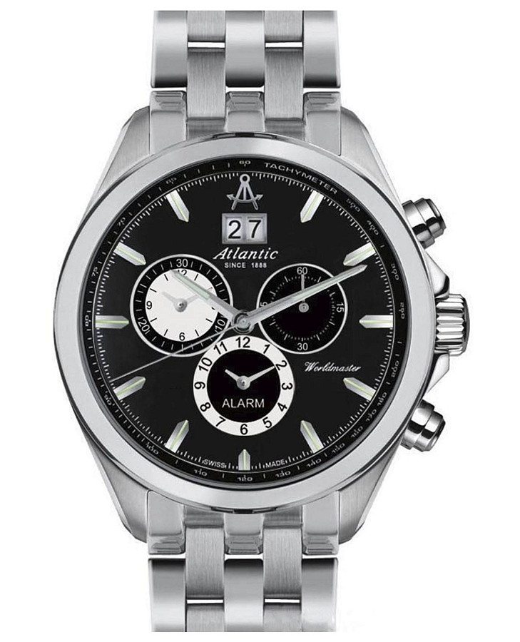 Часы Atlantic Worldmaster 55467.41.61 — мужские, черный