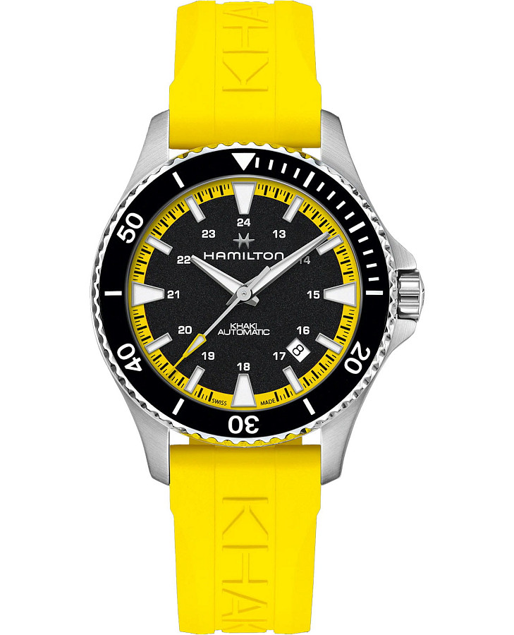 Часы Hamilton Khaki Navy Scuba Auto H82395332 — мужские, черный