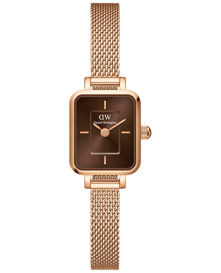 Часы Daniel Wellington Quadro Mini DW00100649 — женские, коричневый