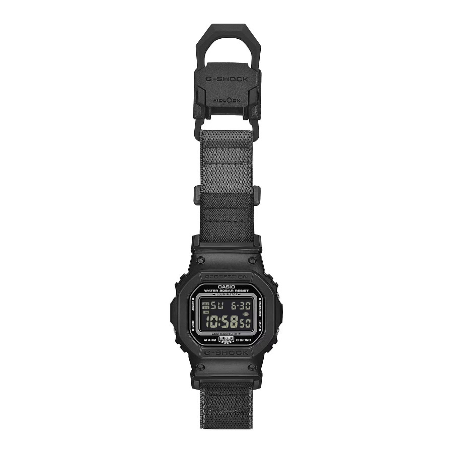Часы Casio G-Shock DW-5600MNC-1 — тканевый, мужские