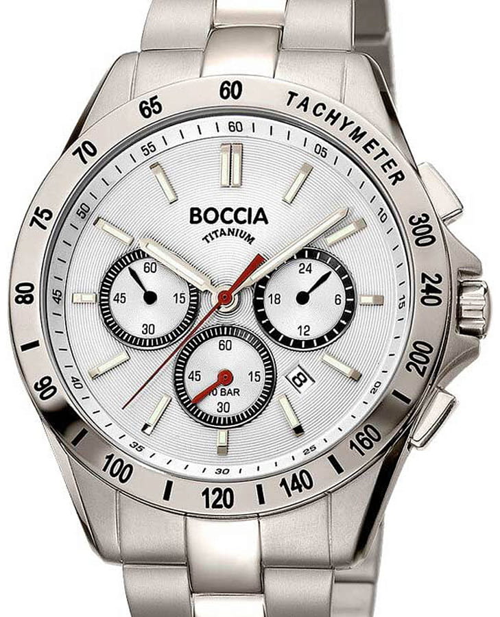 Часы Boccia Titanium Circle-Oval 3733-01 — кварцевые, титан