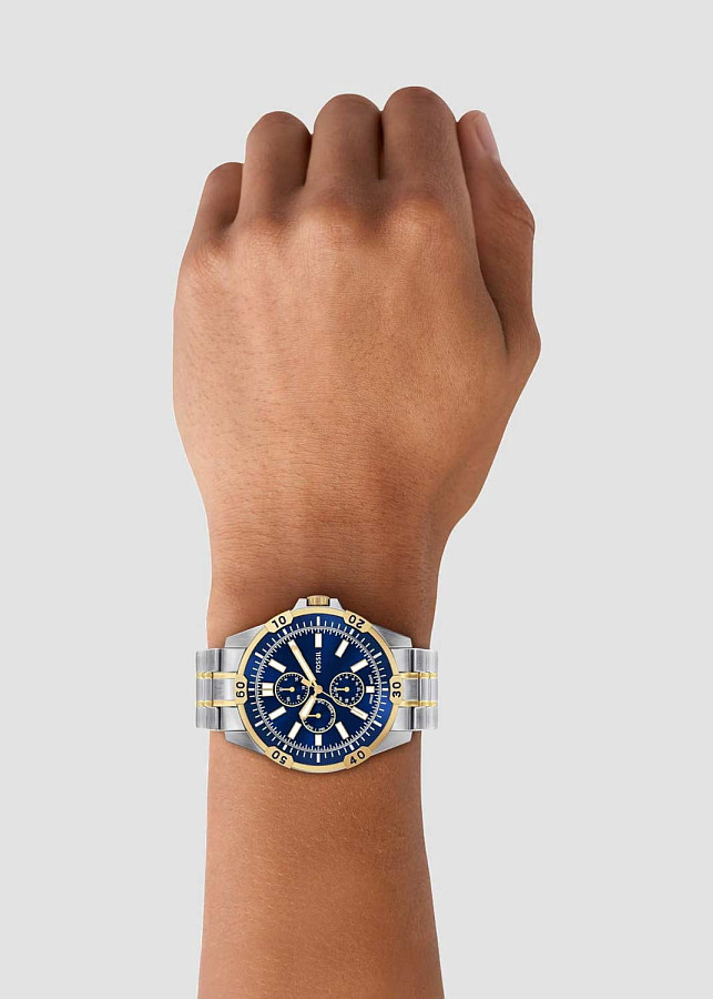 Часы Fossil Garrett FS6146 — кварцевые, металл сталь