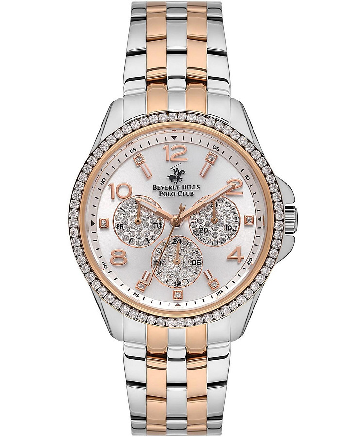 Часы Beverly Hills Polo Club BP3572C.530 — женские, серебристый