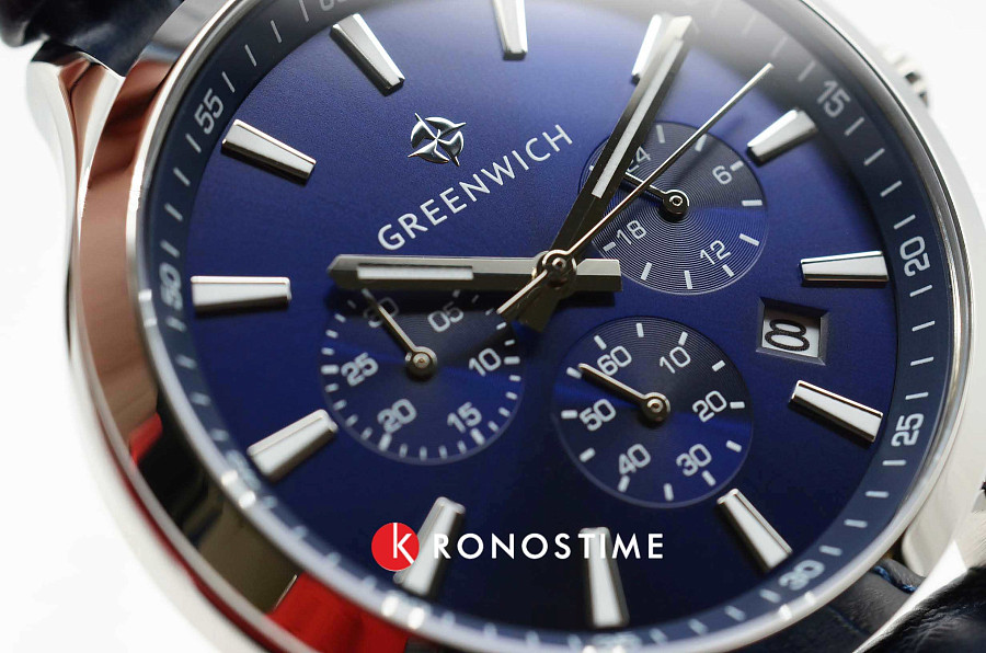 Часы Greenwich Skipper GW 043.16.36 — мужские, кожаный
