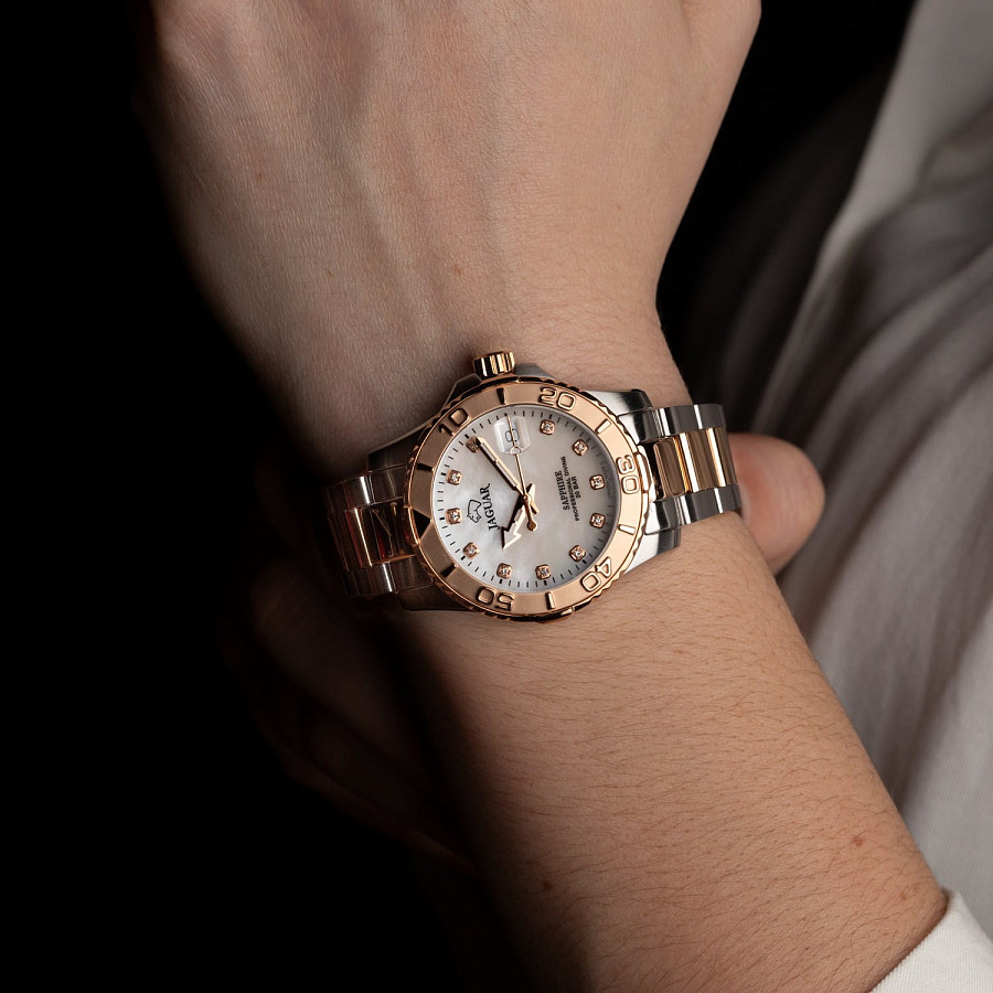 Часы Jaguar Couple Diver J871/5 — кварцевые, сталь металл