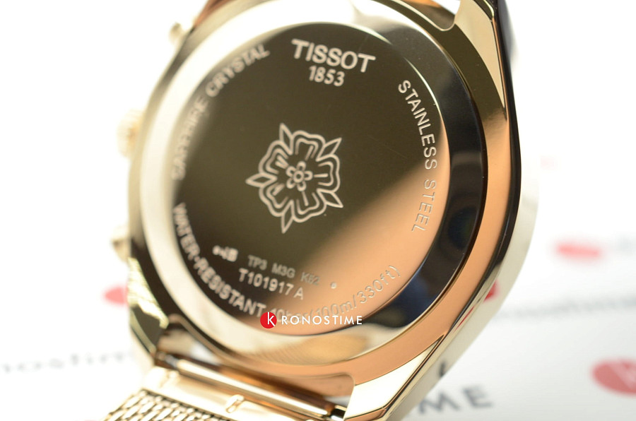 Часы Tissot PR 100 Sport Chic Chronograph T101.917.33.031.00 — кварцевые, Швейцария, женские