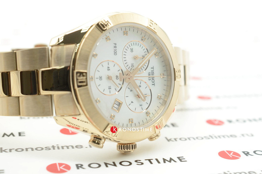 Часы Tissot PR 100 Sport Chic Cronograph T101.917.33.116.00 — металл сталь, Швейцария