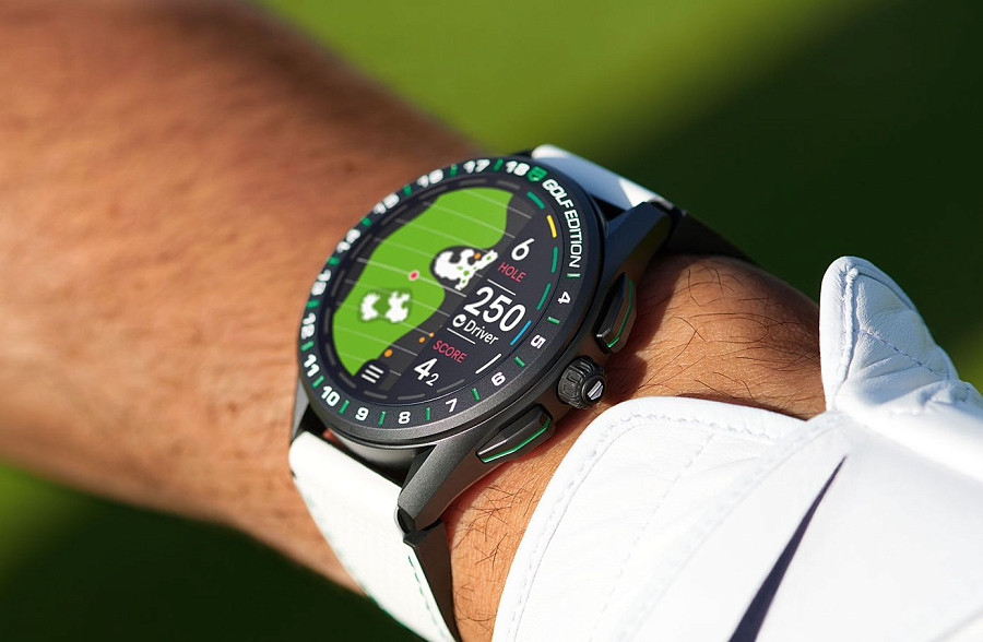 Часы TAG Heuer Connected Golf Edition SBG8A82.EB0206 — каучук, мужские