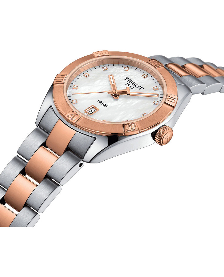 Часы Tissot PR 100 Sport Chic T101.910.22.116.00 — сталь c pvd покрытием, женские