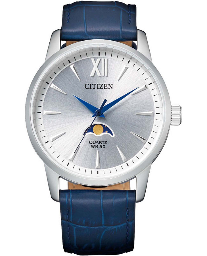 Часы Citizen Basic Moonphase AK5000-03A — мужские, серебристый