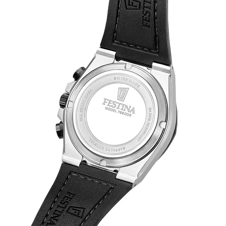 Часы Festina Swiss Made F22003/3 — кварцевые, сталь металл