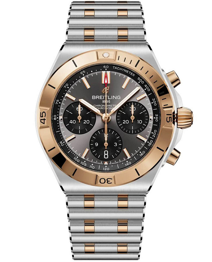 Часы Breitling Chronomat B01 Chronograph 42 UB0158101B1U1 — мужские, серый