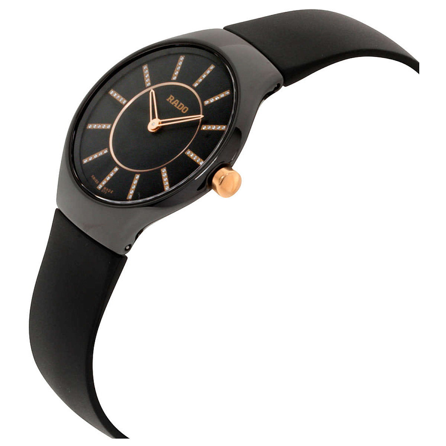 Часы Rado True Thinline Diamonds R27742709 — керамика металл сталь, Швейцария