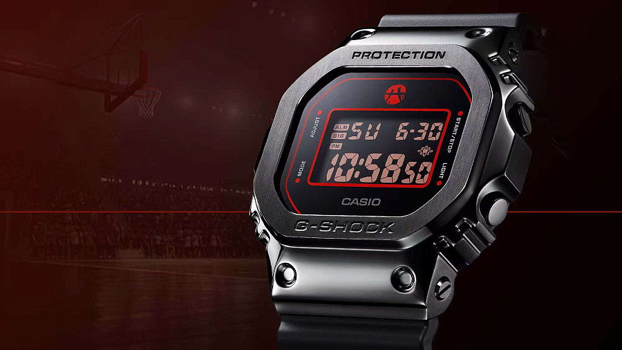 Часы Casio G-Shock GM-5600RH-1 — кварцевые, пластик