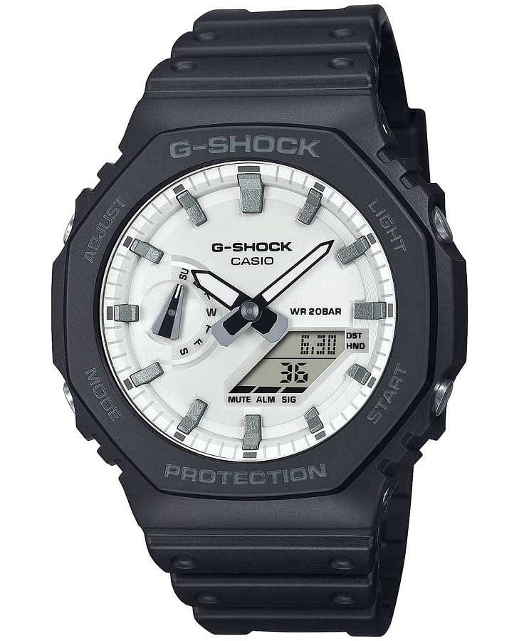 Часы Casio G-SHOCK GA-2100WD-1A — мужские, белый