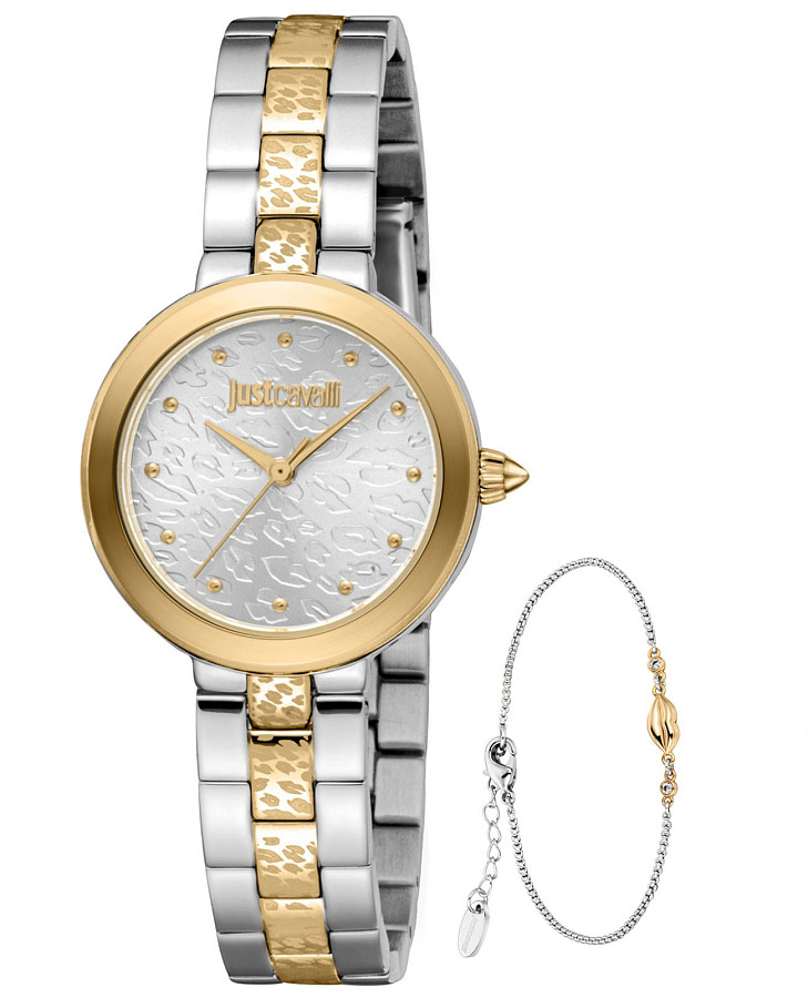 Часы Just Cavalli JC1L404M0075_SET — женские, серебристый