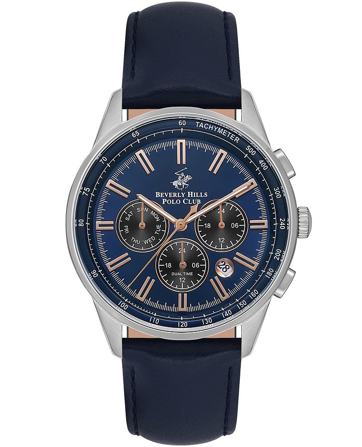 Часы Beverly Hills Polo Club BP3550X.399 — мужские, синий