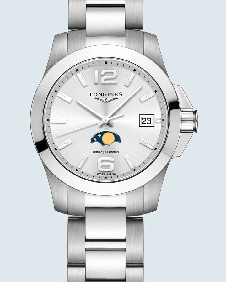 Часы Longines Conquest L3.381.4.76.6 — металл сталь, Швейцария