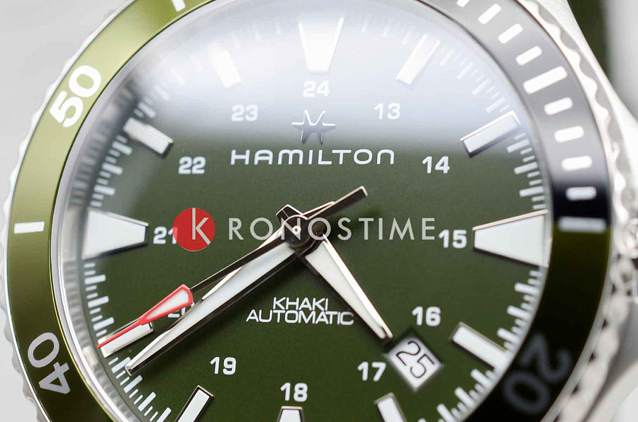 Часы Hamilton Khaki Navy Scuba Auto H82375961 — тканевый, мужские