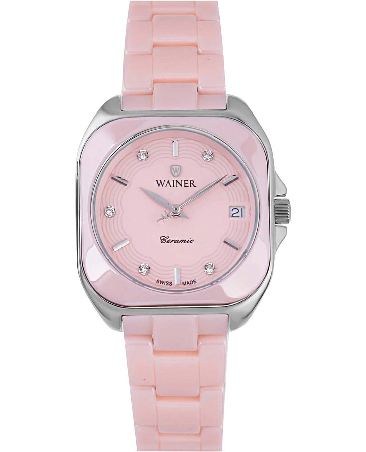 Часы Wainer Ceramic WA.18070-B — женские, розовый