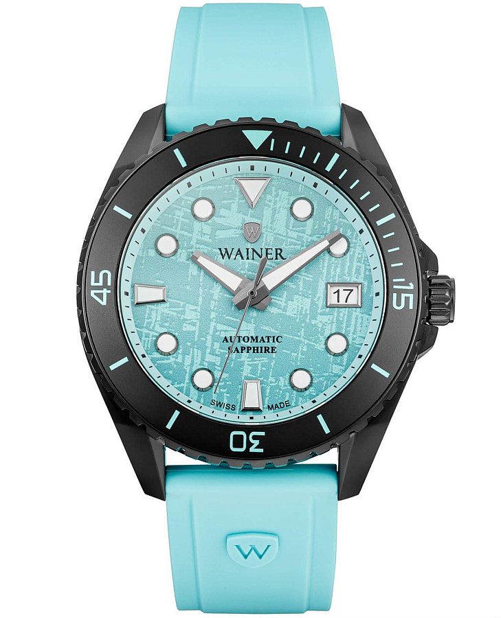 Часы Wainer Automatic WA.25110-A — мужские, бирюзовый