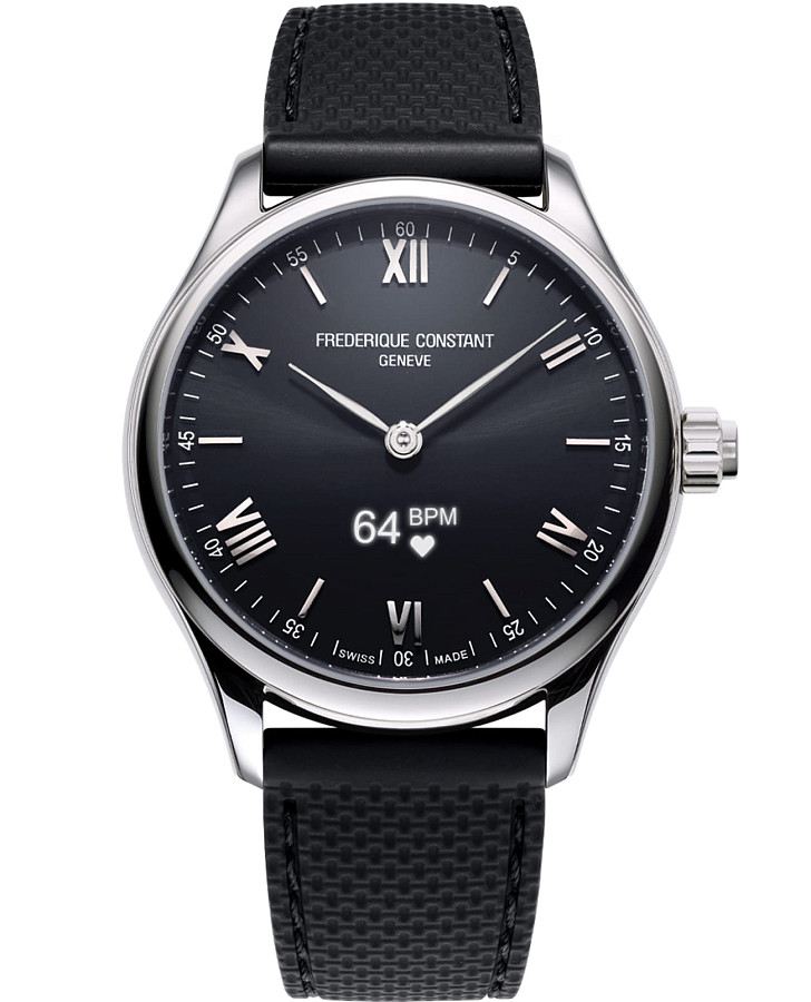 Часы Frederique Constant Smartwatch Gents Vitality FC-287B5B6 — мужские, черный