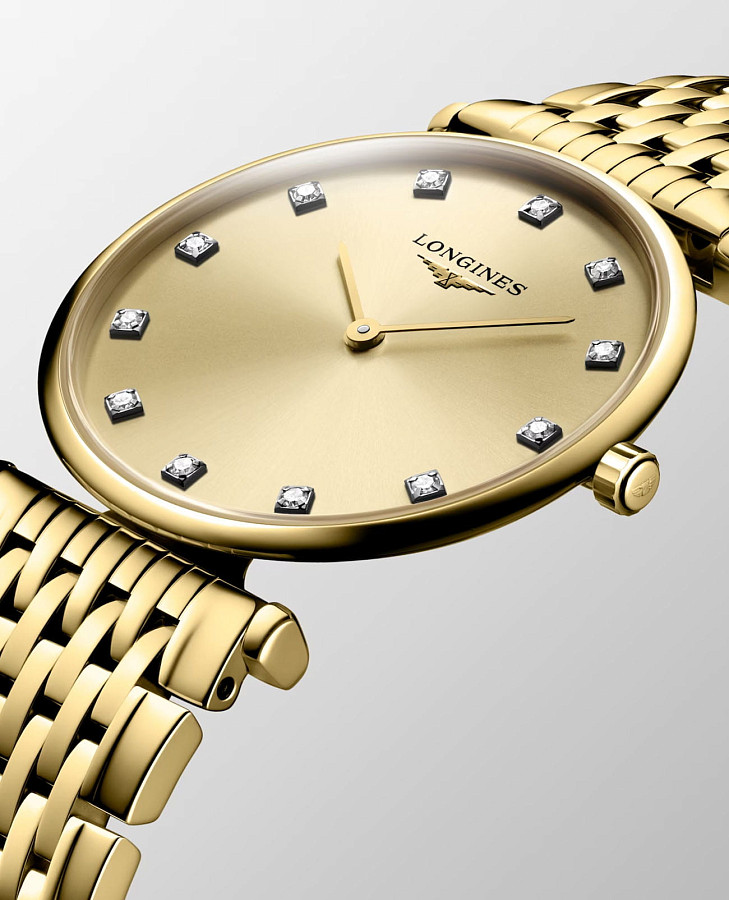 Часы Longines La Grande Classique L4.512.2.37.8 — женские, сталь c pvd покрытием
