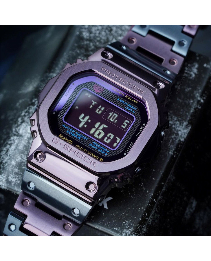 Часы Casio G-Shock GMW-B5000PB-6 — мужские, сталь с ip покрытием