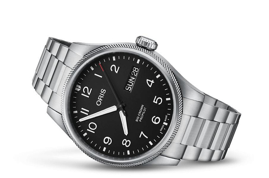 Часы Oris Propilot Big Crown Propilot Big Day Date 01 752 7760 4164-07 8 22 08 — мужские, серебристый