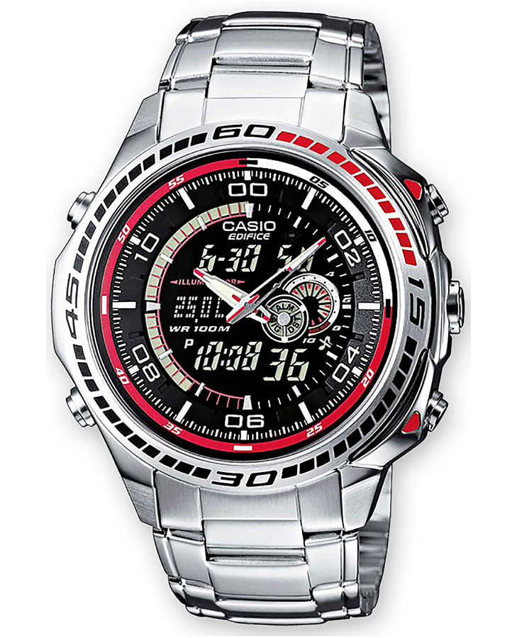 Часы Casio Edifice EFA-121D-1A — мужские, черный