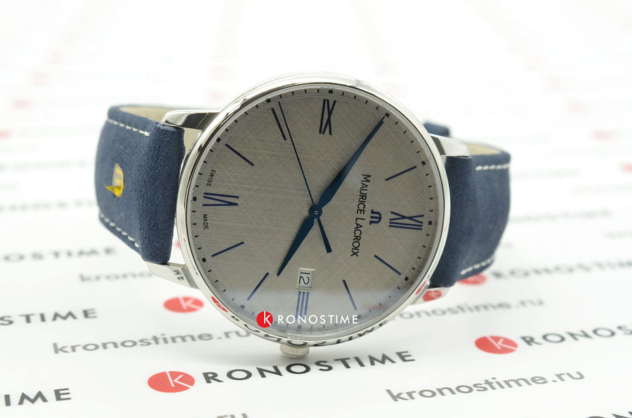 Часы Maurice Lacroix Eliros Date EL1118-SS001-114-1 — кожаный, мужские