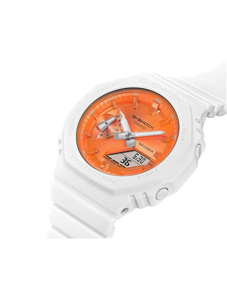 Часы Casio G-Shock GMA-S2100WS-7ADR (GMA-S2100WS-7A) — полимер, женские
