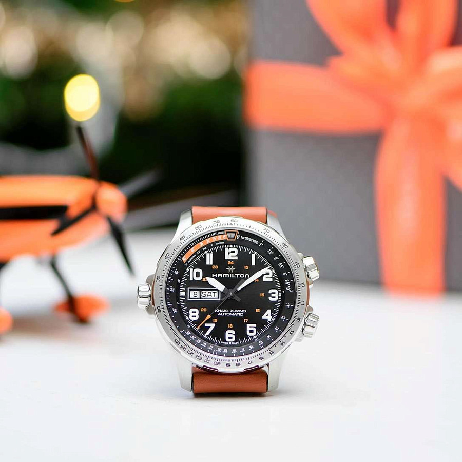 Часы Hamilton Khaki Aviation X-Wind Day Date Auto Chrono H77755533 — механические, Швейцария, мужские
