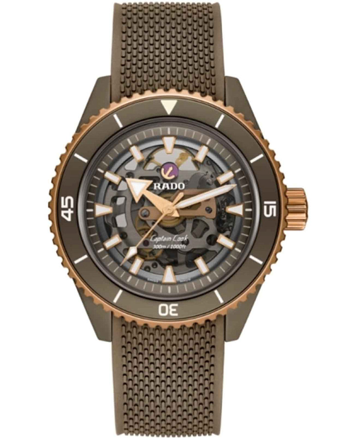 Часы Rado Captain Cook High-Tech Ceramic R32150168 — мужские, серый