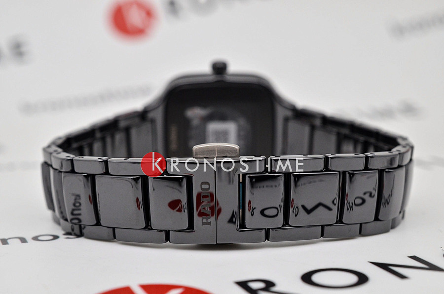 Часы Rado True Square Diamonds R27080702 — высокотехнологичная керамика + титан, женские