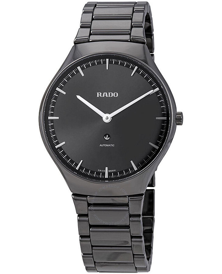 Часы Rado True Thinline Automatic R27972112 — высокотехнологичная плазменная керамика, мужские