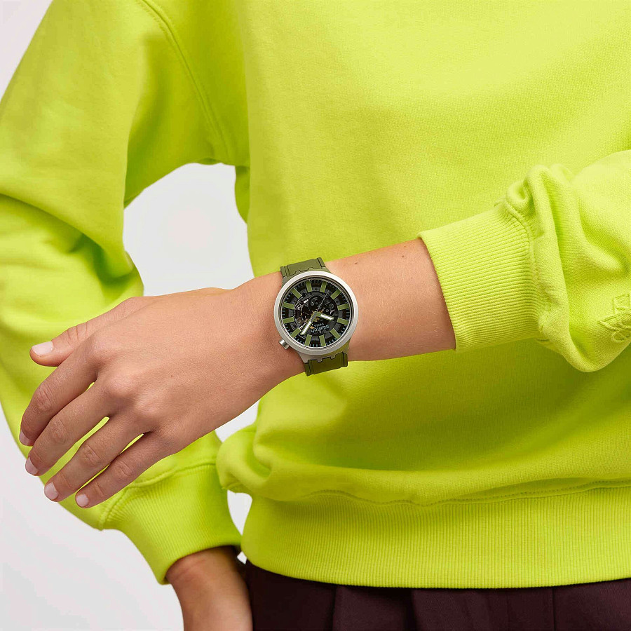Часы Swatch Big Bold Irony Standard SB07S118 — резина, мужские