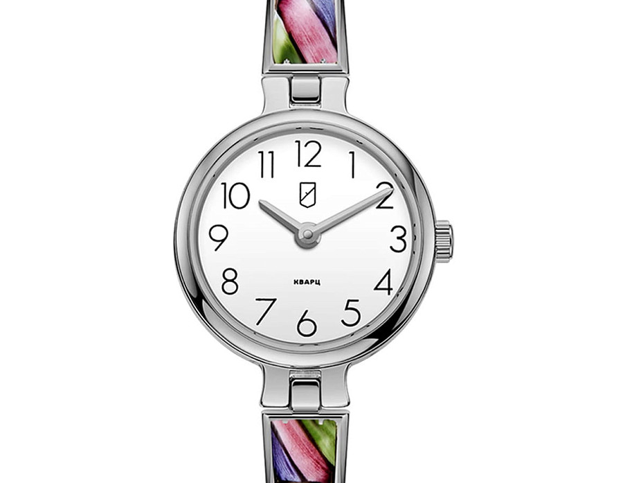 Часы УЧЗ Flora 1704B1B1-21 — кварцевые, латунь