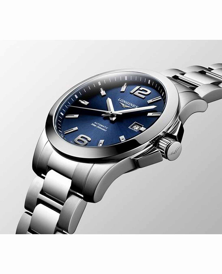 Часы Longines Conquest L3.377.4.96.6 — сталь металл, нержавеющая сталь