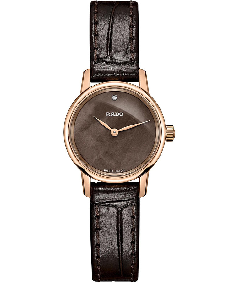 Часы Rado Coupole R22891935 — женские, коричневый