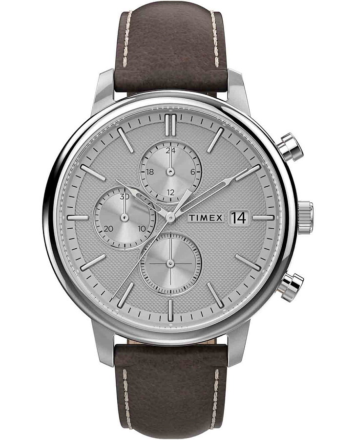 Часы Timex Chicago TW2U38800 — мужские, серебристый