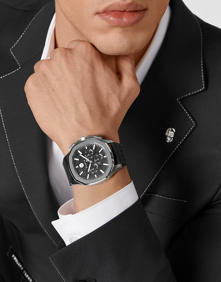 Часы Philipp Plein Plein Philipp PWSAA0123 — кварцевые, металл сталь