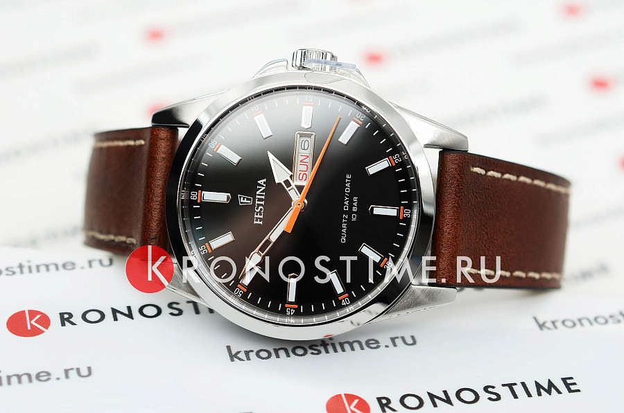 Часы Festina Classics F20358/2 — кожаный, мужские