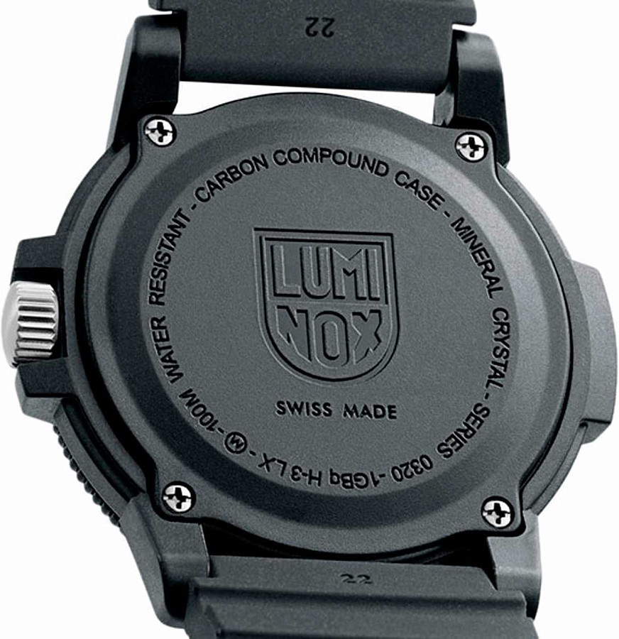 Часы Luminox Leatherback SEA Turtle Giant XS.0321.L — черный, карбон