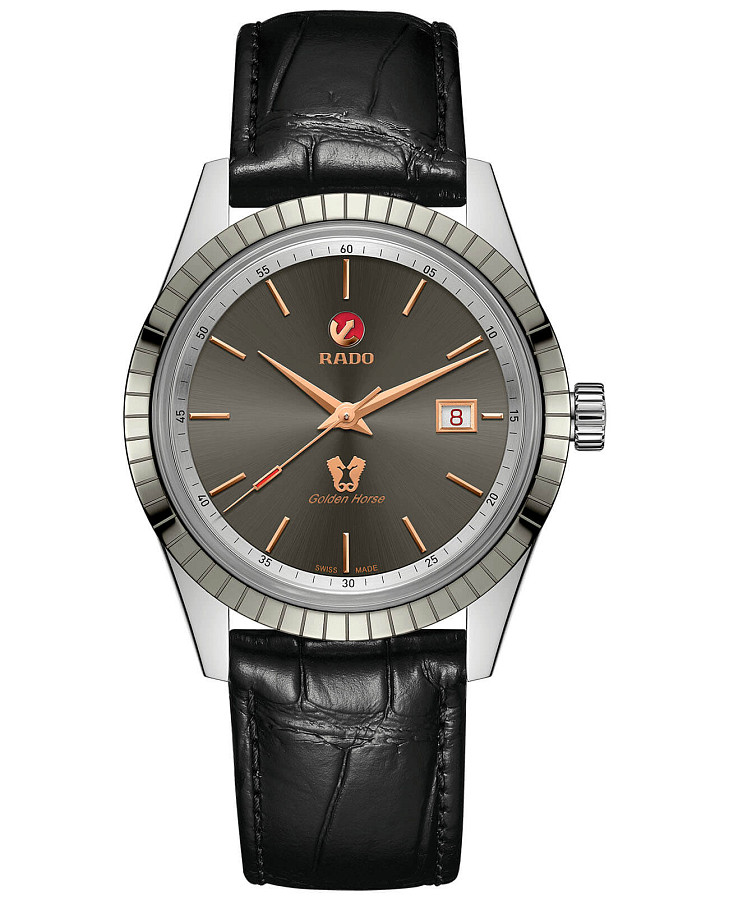 Часы Rado Golden Horse Automatic R33101105 — мужские, антрацитовый