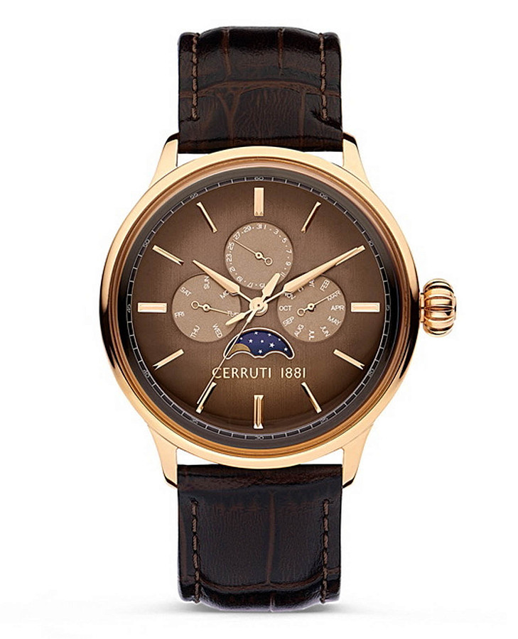 Часы Cerruti 1881 Dervio CIWGF2224604 — мужские, коричневый