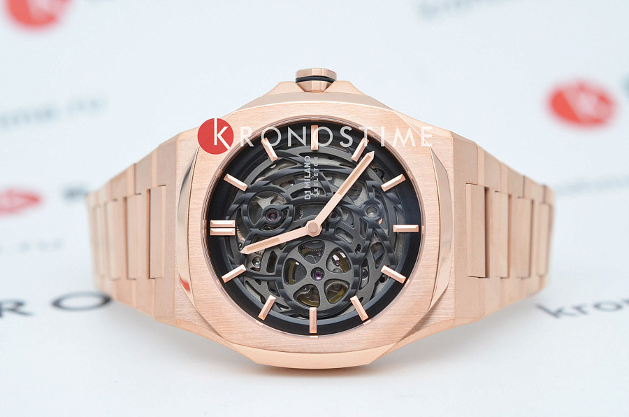 Часы D1 Milano Skeleton SKBJ12 — механические, сталь металл