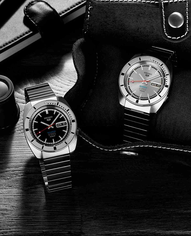 Часы Seiko 5 Sports SRPL05K1 — мужские, серебристый