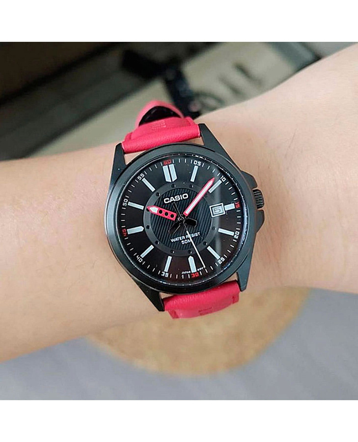 Часы Casio Collection MTP-E700BL-1E — кварцевые, металл сталь