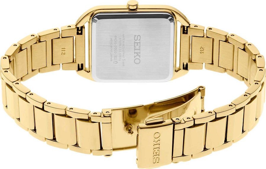 Часы Seiko Discover More SWR078P1 — нержавеющая сталь с pvd-покрытием, женские